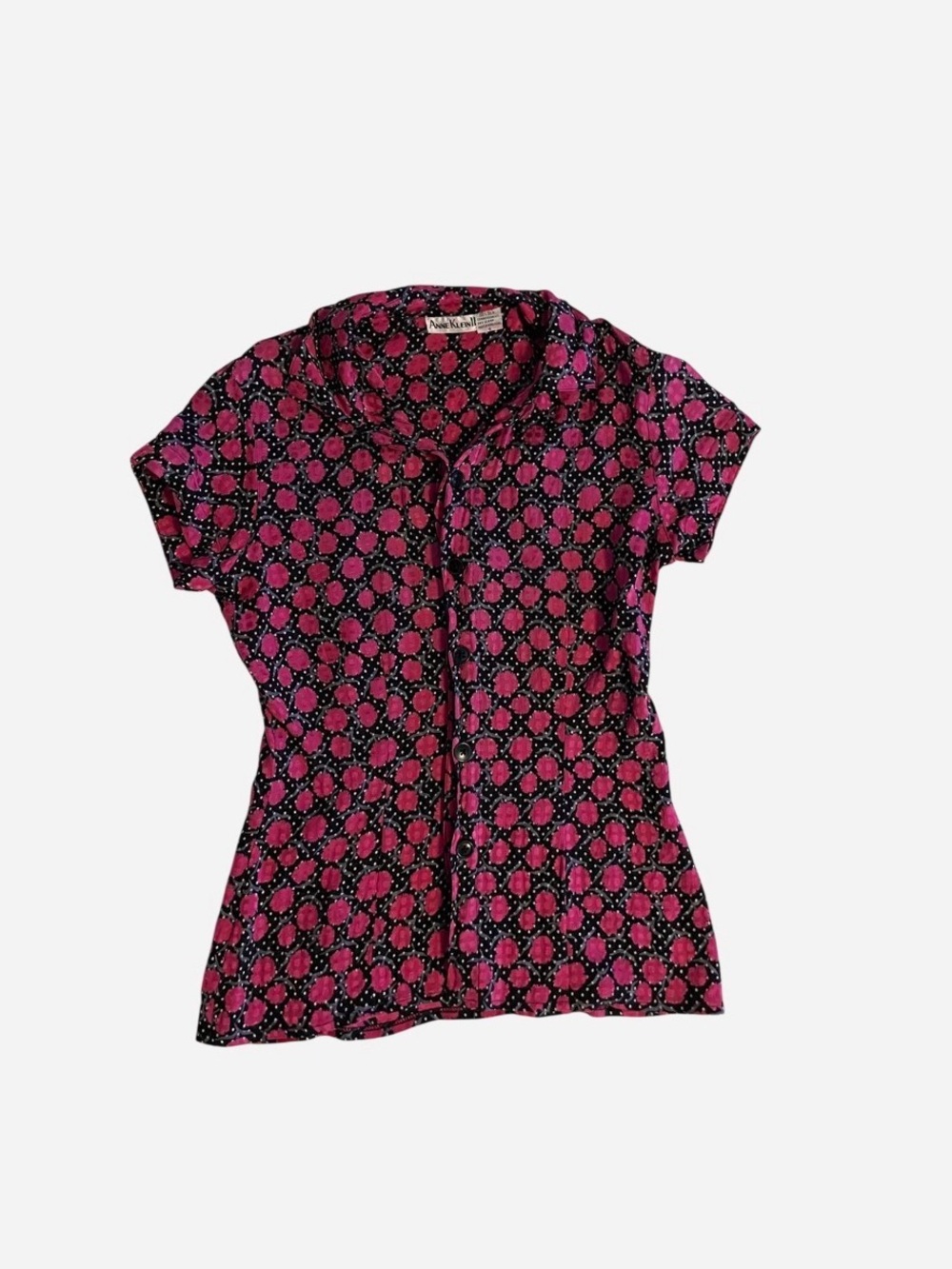 Anne Klein - VINTAGE 100% silk blouse